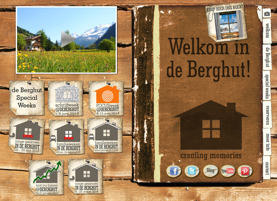 website de Berghut 2009